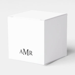 Classic Personalised Monogram Favour Box