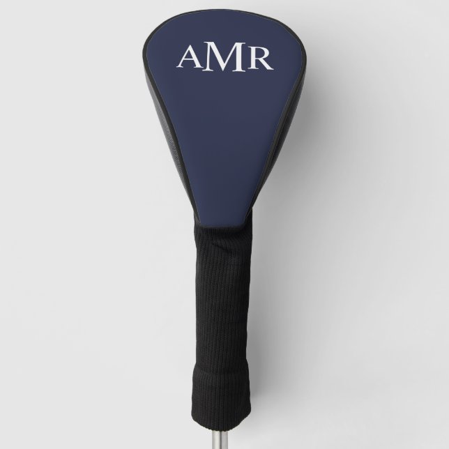Classic Personalised Monogram Golf Head Cover (Front)