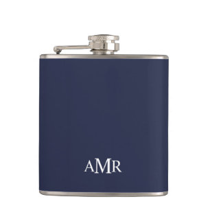 Classic Personalised Monogram Hip Flask