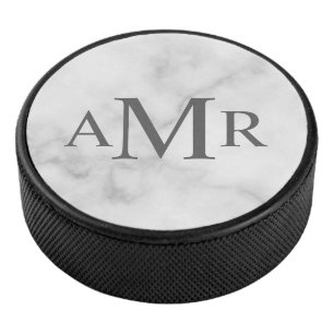 Classic Personalised Monogram Hockey Puck