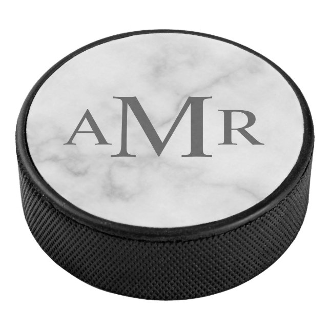 Classic Personalised Monogram Hockey Puck (3/4)