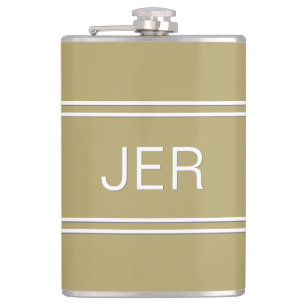 Classic Personalised Monogram Initials Drink Hip Flask
