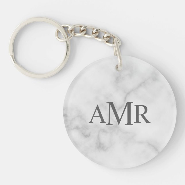 Classic Personalised Monogram Key Ring (Front)