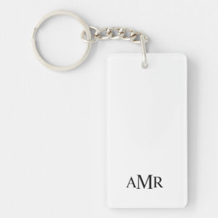 Classic Personalised Monogram Key Ring