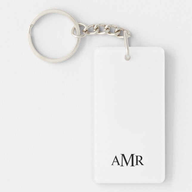 Classic Personalised Monogram Key Ring (Front)