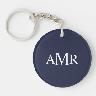 Classic Personalised Monogram Key Ring