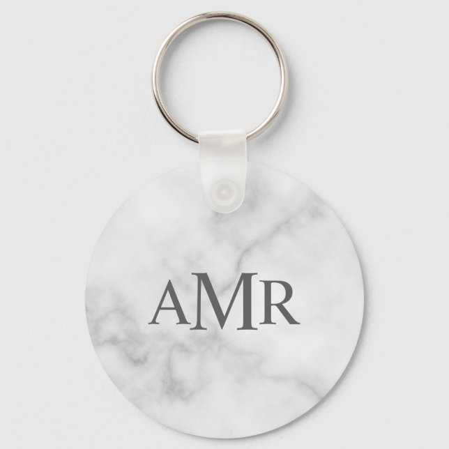 Classic Personalised Monogram Key Ring (Front)