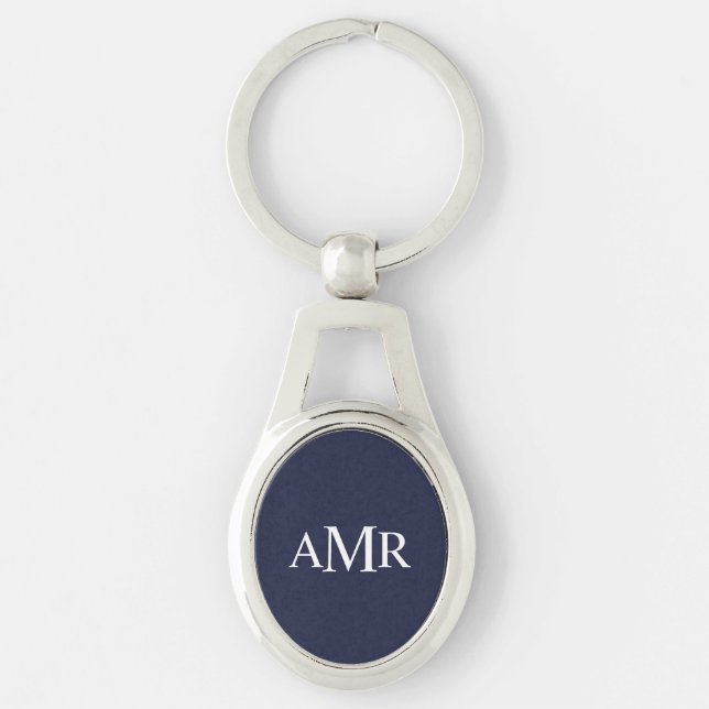 Classic Personalised Monogram Key Ring (Front)