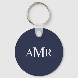 Classic Personalised Monogram Key Ring
