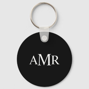 Classic Personalised Monogram Key Ring