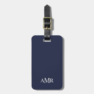 Classic Personalised Monogram Luggage Tag