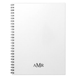 Classic Personalised Monogram Notebook