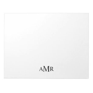 Classic Personalised Monogram Notepad