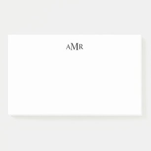 Classic Personalised Monogram Post-it Notes