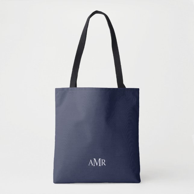 Classic Personalised Monogram Tote Bag (Front)