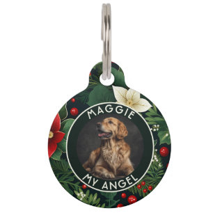 Classic Personalised Pet Gift Xmas Print  Tag