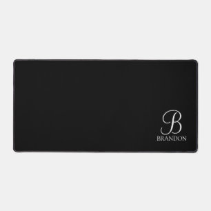 Classic Personalised Script Monogram and Name Desk Mat