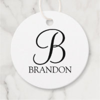 Classic Personalised Script Monogram and Name