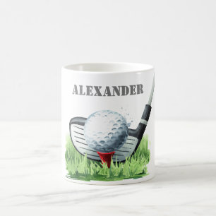 Classic Personalized Golf  Coffee Mug