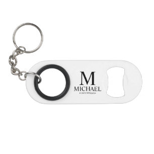 Classic Personalized Groomsman Monogram and Name