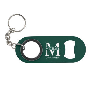 Classic Personalized Groomsman Monogram and Name