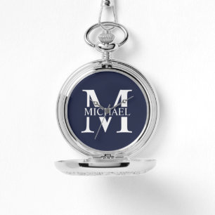 Classic Personalized Monogram and Name Watch