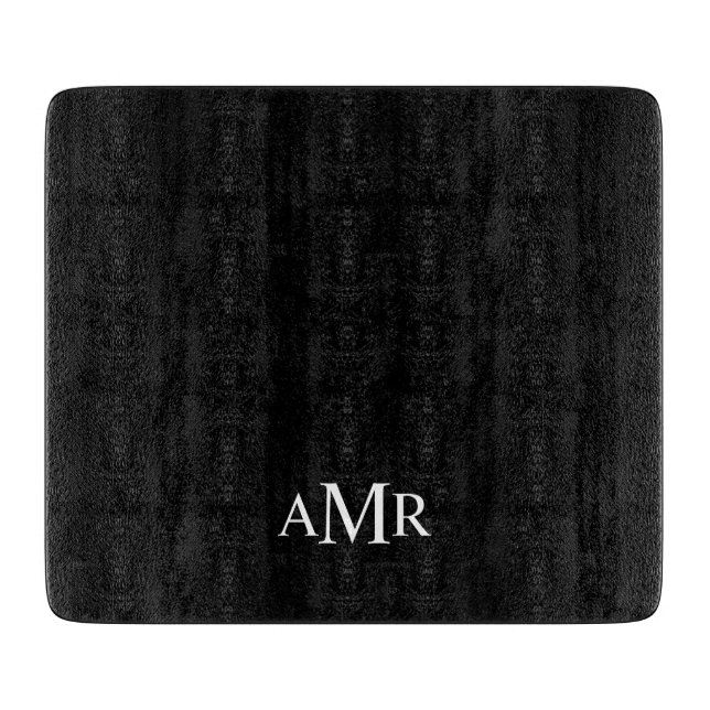 Classic Personalized Monogram Cutting Board (Front)
