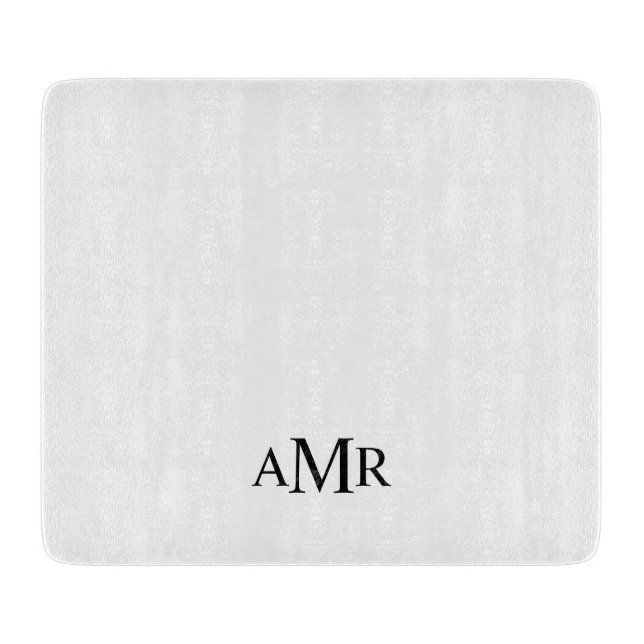 Classic Personalized Monogram Cutting Board (Front)