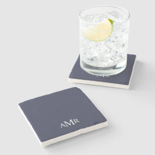 Classic Personalized Monogram Stone Coaster