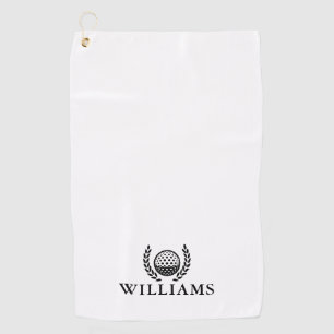 Classic Personalized Name Monogram Golf Towel