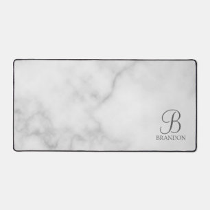 Classic Personalized Script Monogram and Name Desk Mat
