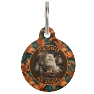 Classic Pet Themed Gift Lilies Motif Tag