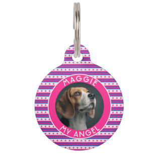 Classic Pet Themed Gift Stripes Print Tag