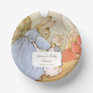 Classic Peter Rabbit Baby Shower Paper Plate