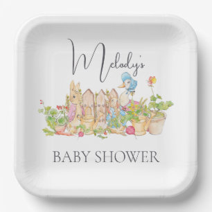 Classic Peter Rabbit Paper Plates - 7"  Square