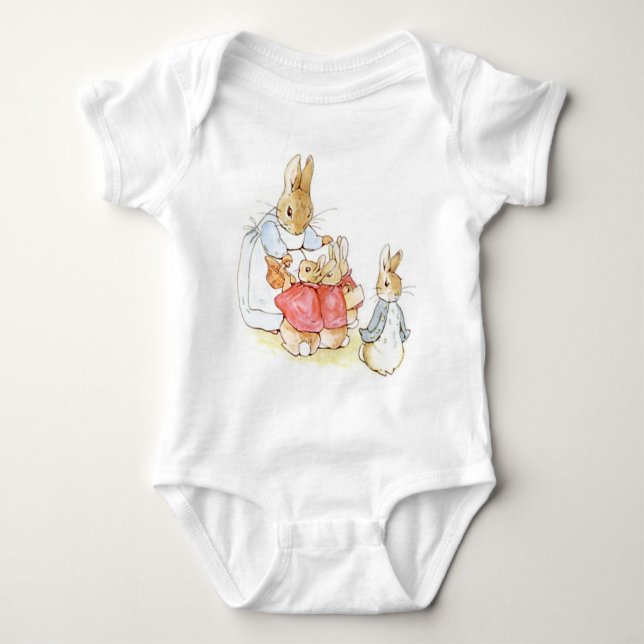 Classic Peter the Rabbit Baby Bodysuit (Front)