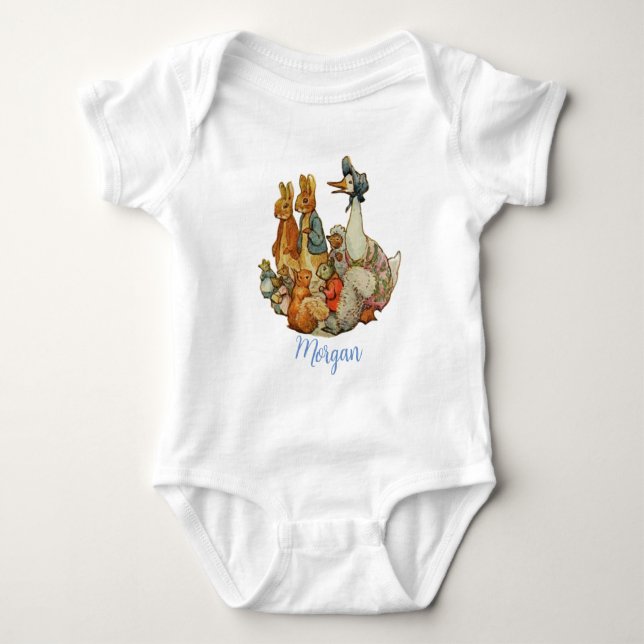 Classic Peter the Rabbit  Baby Bodysuit (Front)