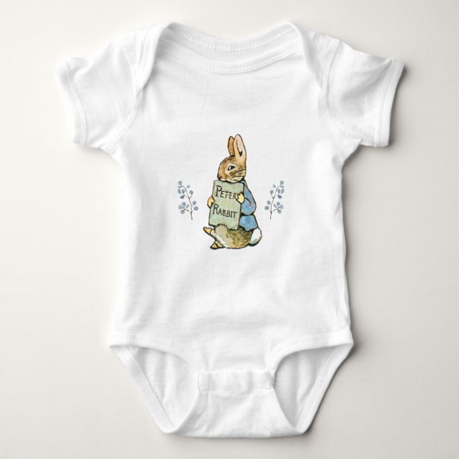 Classic Peter the Rabbit  Baby Bodysuit (Front)