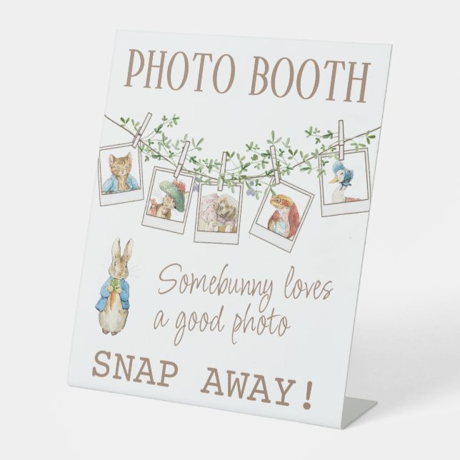Classic Peter the Rabbit Baby Photo Booth Sign (Front)