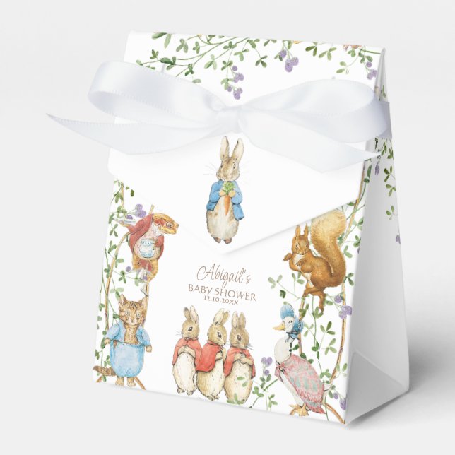 Classic Peter the Rabbit Baby Shower Favour Box (Front Side)