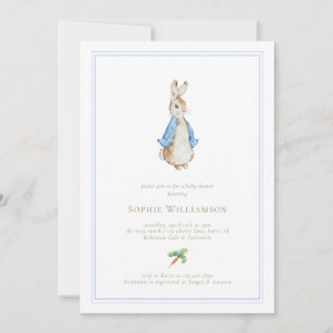Classic Peter the Rabbit Baby Shower Invitation