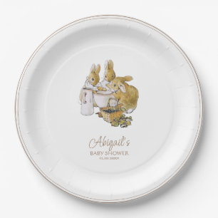 Classic Peter the Rabbit Baby Shower Paper Plate