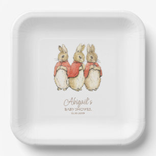 Classic Peter the Rabbit Baby Shower Paper Plate