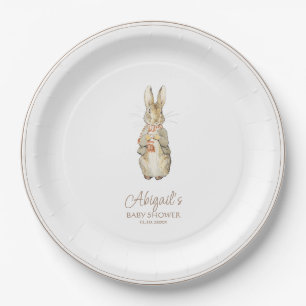 Classic Peter the Rabbit Baby Shower Paper Plate