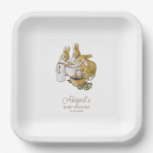 Classic Peter the Rabbit Baby Shower Paper Plate