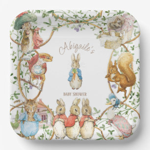 Classic Peter the Rabbit Baby Shower Paper Plate