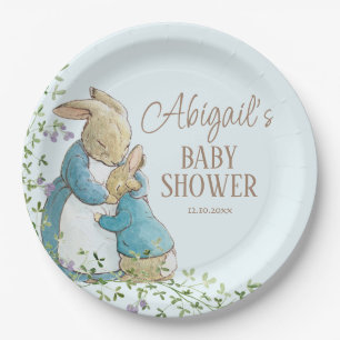 Classic Peter the Rabbit Baby Shower Paper Plate