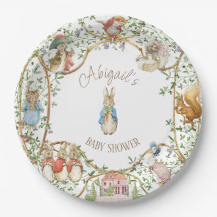 Classic Peter the Rabbit Baby Shower Paper Plate
