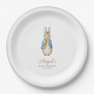 Classic Peter the Rabbit Baby Shower Paper Plate
