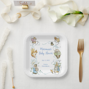 Classic Peter the Rabbit Baby Shower  Paper Plate